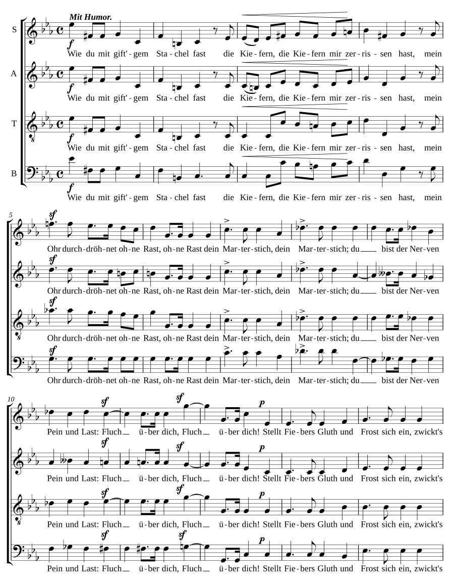 Zahnweh, Op. 55, No. 2