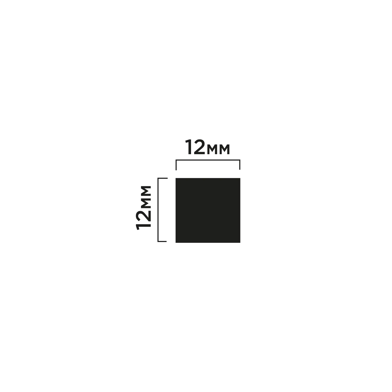 Молдинг D12V1 Hiwood 12мм×12мм×2,7м