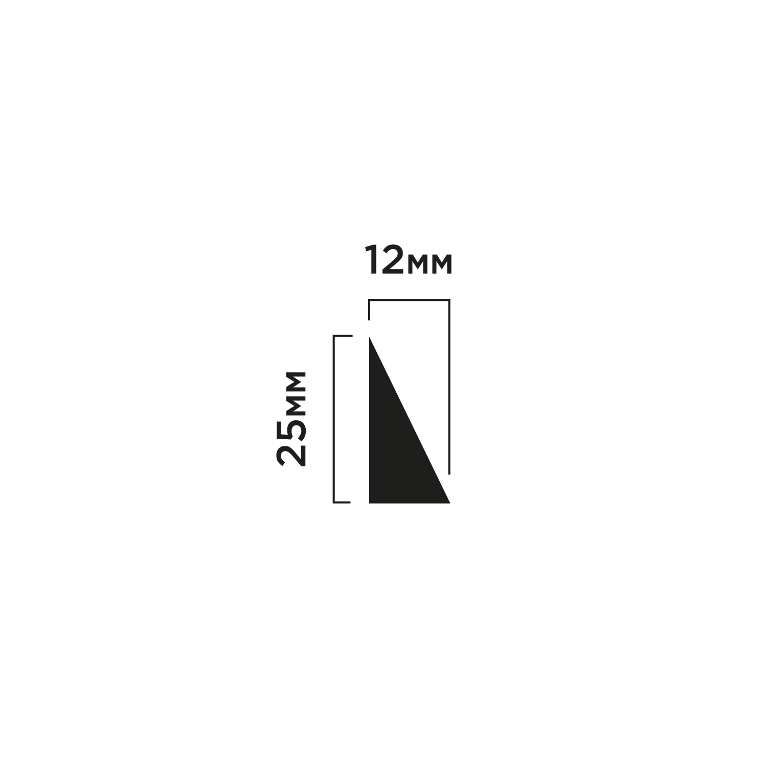 Молдинг TR25 Hiwood 25мм×12мм×2,7м