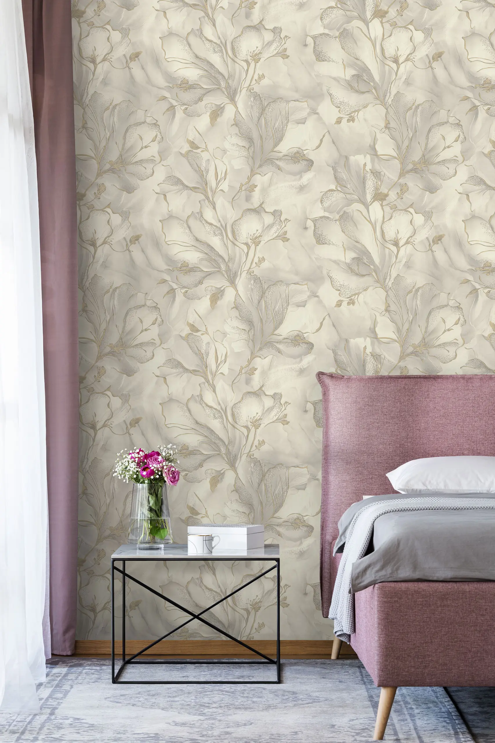 Обои 7300-01 Euro Decor Moonbloom