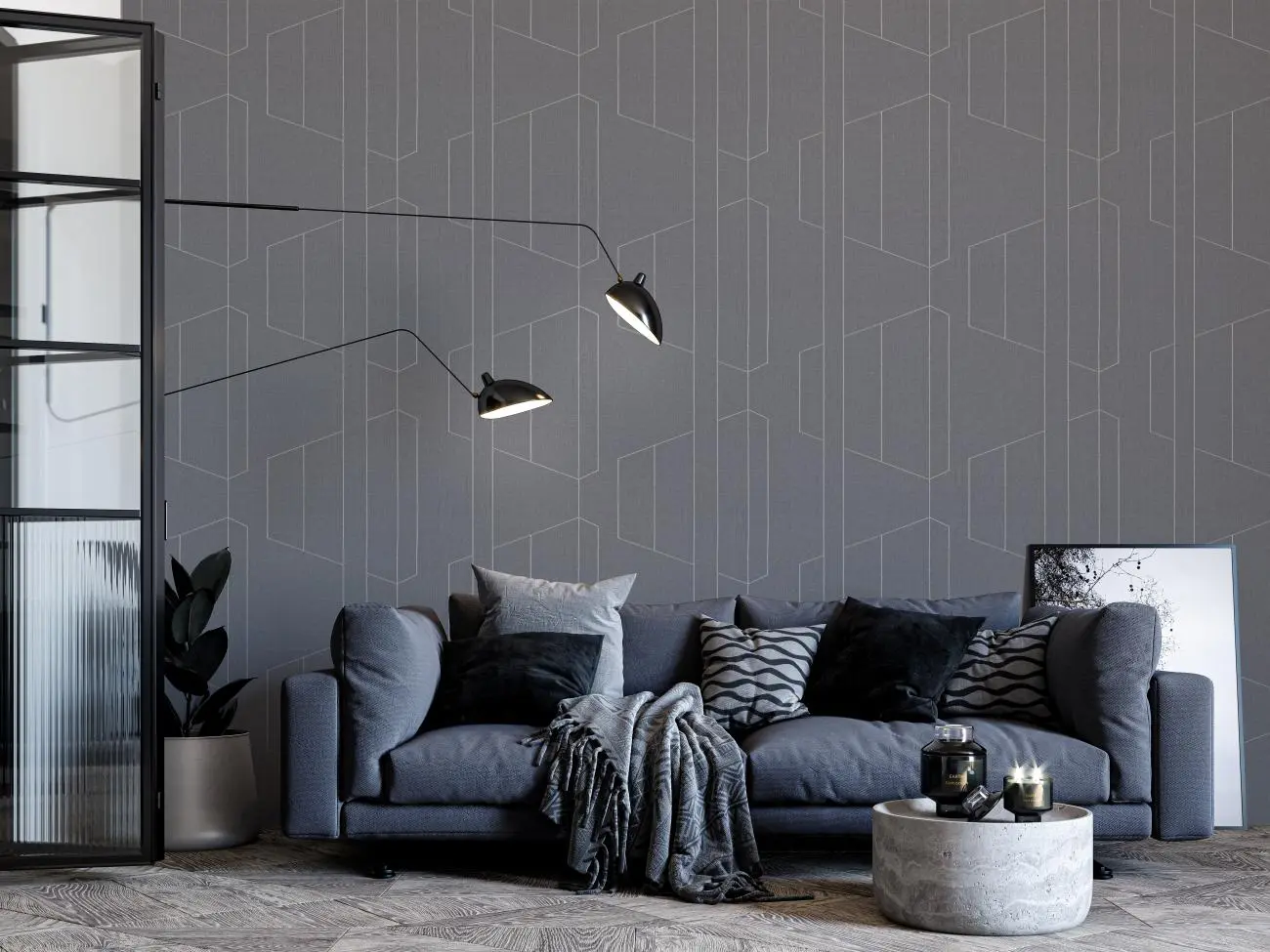 Обои TC72376-44 Palitra Trend Color Тренд Линии
