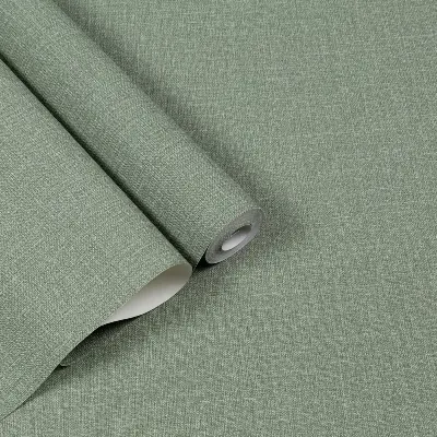 Обои VV72301-77 VOG Оливер (212414 Kof brand), рогожка, зеленые — фото 6