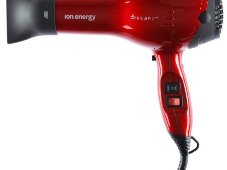 Обзор: Профессиональный фен Dewal Ion Energy Red 03-8800, 3 режима температуры, 2 скорости