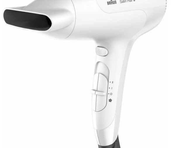 Обзор: Фен Braun HD 380 Satin, мощность 2000Вт, 3 температурных режима, 1.8м шнур