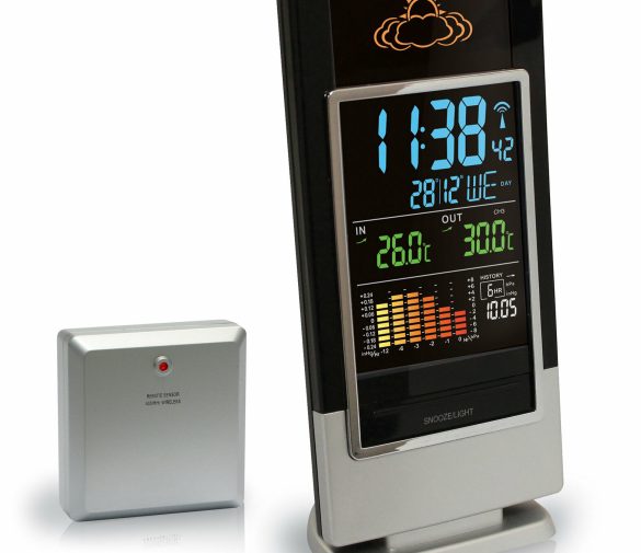 Обзор: Метеостанция MG Meteo Guide MG 01307 , проводной датчик, черная/серебристая