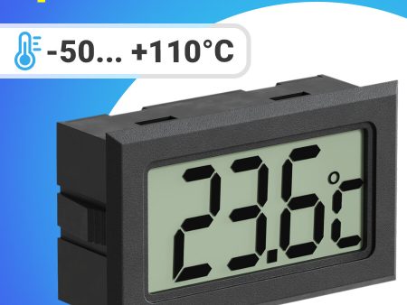Обзор: Цифровой термометр техметр TH-3 -50C до +110C (Черный)