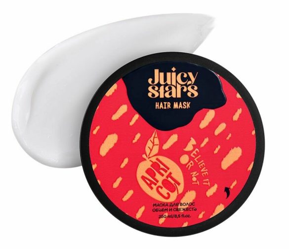 Обзор: JUICY STARS Маска “AБРИКОС”, для всех типов волос, без парабенов, 200мл