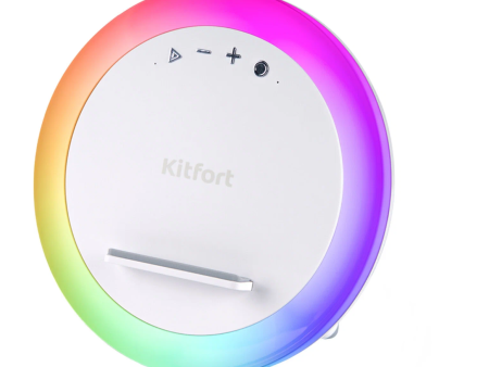 Обзор: Ночник-Колонка Kitfort KT-3350, RGB, Bluetooth, Настольный, Белый