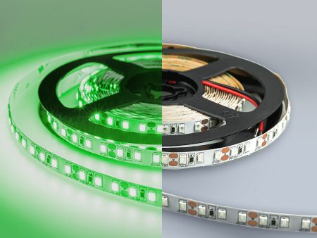 Обзор: Светодиодная лента LUX “Eleganz 12В” на самоклеящейся основе, 9,6 Вт 2835, 120 LED, IP20 Зеленый свет. Лента 5м