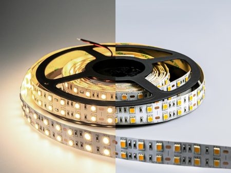 Обзор: Светодиодная лента двухрядная (комплект) LUX “Eleganz 12В” на самоклеящейся основе, 28,8 Вт 5050, 120 LED, IP20 Нейтральный белый свет. Лента 15м (3шт. по 5 метров)