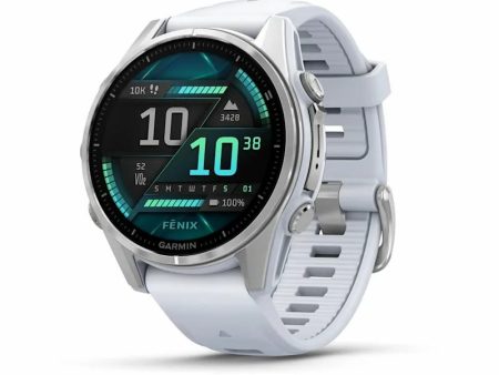 Обзор: Умные часы премиум класса Fenix 8 43 mm, AMOLED Silver with Whitestone Silicone Band 010-02903-00