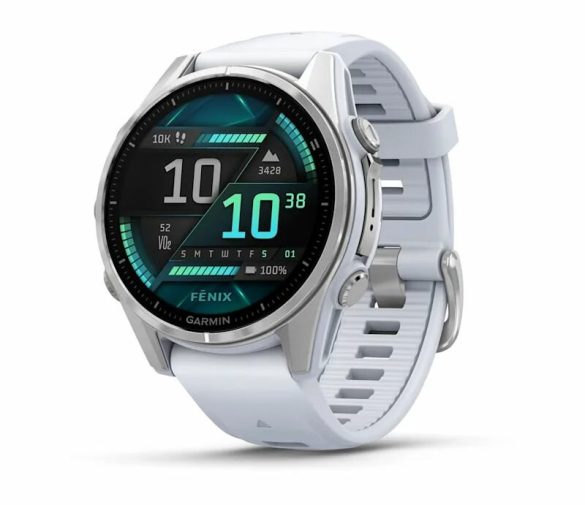 Обзор: Умные часы премиум класса Fenix 8 43 mm, AMOLED Silver with Whitestone Silicone Band 010-02903-00