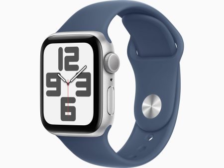 Обзор: Умные часы Apple Watch SE Gen 2 Aluminium Case GPS, Silver/Denim, S/M (40 мм)