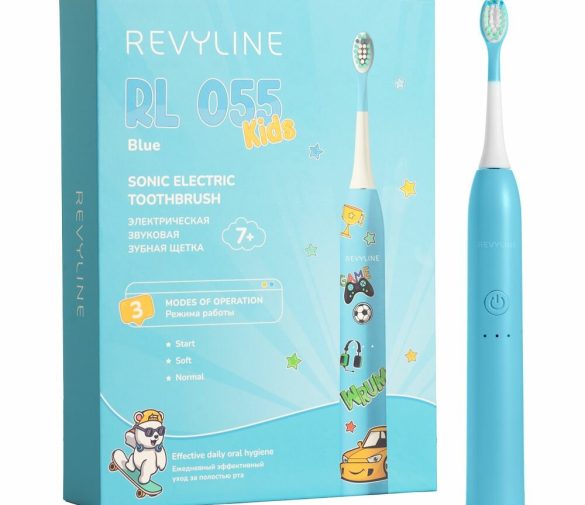 Обзор: Электрическая зубная щетка Revyline RL 055 детская от 7 лет, голубая