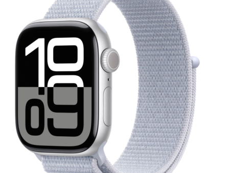 Обзор: Умные часы Apple Watch Series 10 Sport Loop, 42mm, Silver Blue