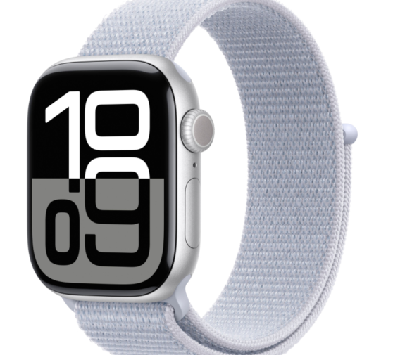 Обзор: Умные часы Apple Watch Series 10 Sport Loop, 42mm, Silver Blue