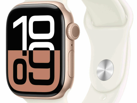 Обзор: Умные часы Apple Watch Series 10 Sport Band, 42mm, M/L RoseGold