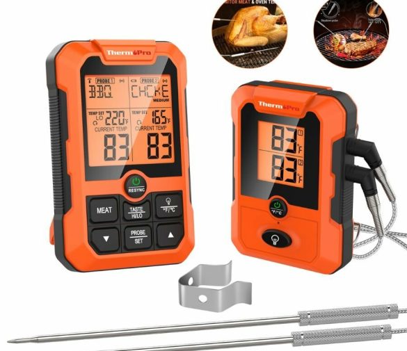 Обзор: Кухонный цифровой термометр с двумя щупами ThermoPro TP810W