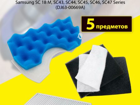 Обзор: Набор фильтров для пылесоса Samsung DJ63-00669A, SC 18 M, SC43, SC44, SC45, SC46, SC47 Series