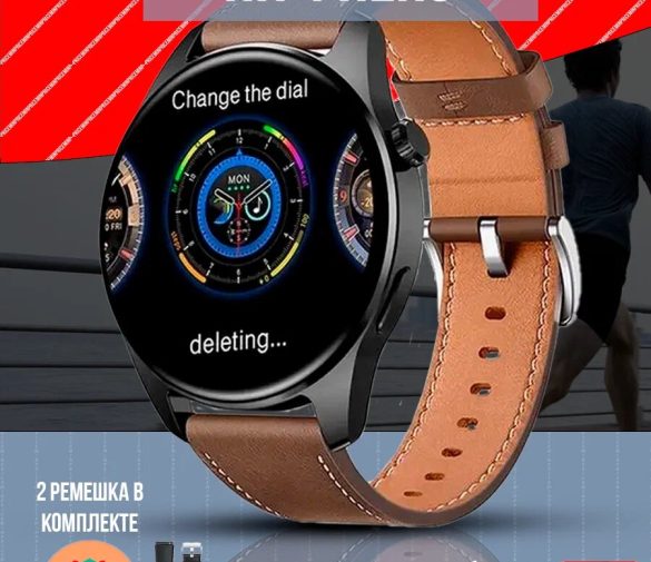 Обзор: Умные смарт часы HK4 HERO Premium Smart Watch AMOLED iOS Android, 2 ремешка, черные