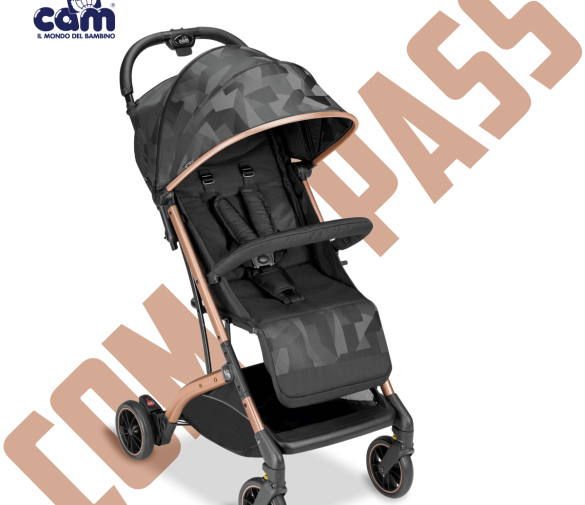 Обзор: Коляска прогулочная CAM COMPASS 2.0 JACQUARD NERO
