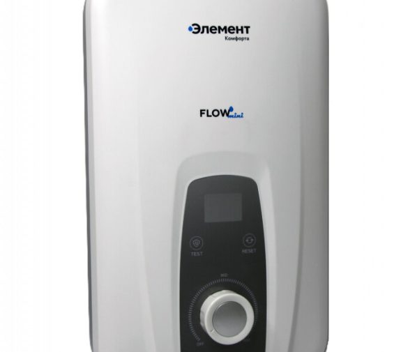Обзор: Водонагреватель электрический проточный Элемент Комфорта FLOW Mini – 4,5, мощность 4,5 кВт, настенный