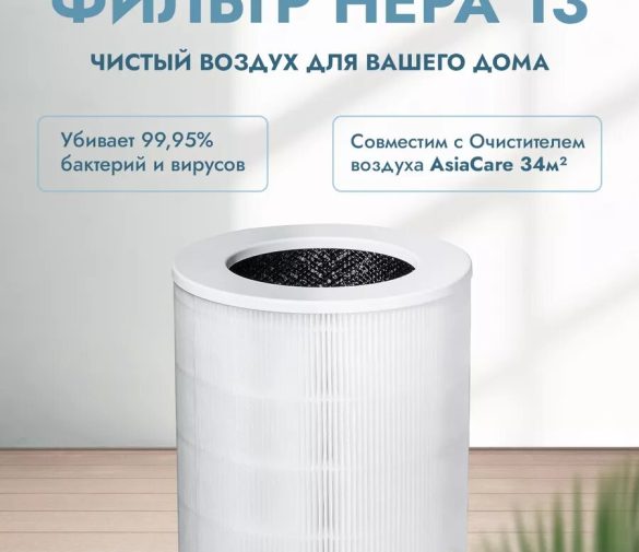 Обзор: Фильтр для очистителя воздуха для дома AsiaCare, 34 кв. м