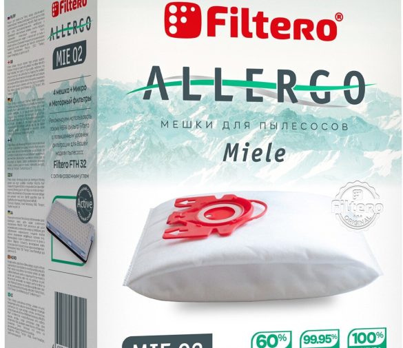 Обзор: Аксессуар для техники для уборки Filtero MIE 02 Allergo 4 шт. + моторный фильтр и микрофильтр