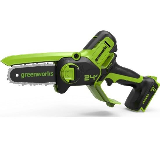 Обзор: Пила цепная Greenworks аккумуляторная G24MCS10 (мини) (АКБ 2Ач и ЗУ)