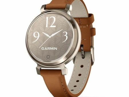 Обзор: Смарт-часы Garmin Lily 2 Classic, 35.4 мм, коричневый кожаный ремешок, кремовое золото