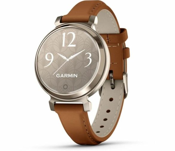 Обзор: Смарт-часы Garmin Lily 2 Classic, 35.4 мм, коричневый кожаный ремешок, кремовое золото