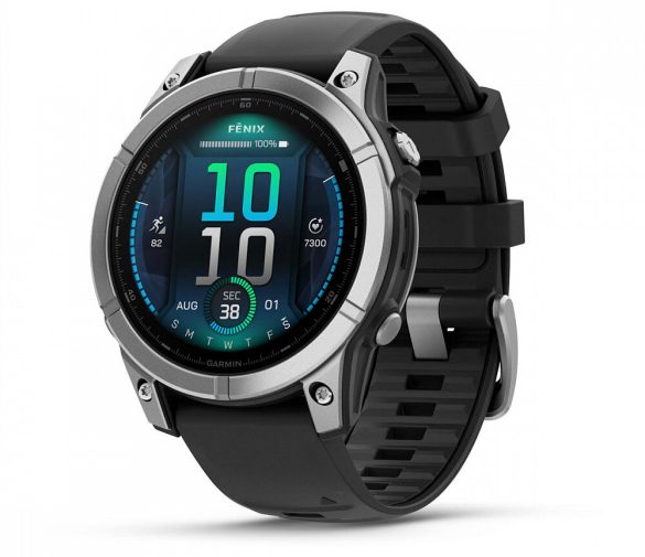 Обзор: Умные часы Garmin Fenix E 47 mm, AMOLED, серебристый стальной безель, черный силиконовый ремешок 010-03025-00 UK