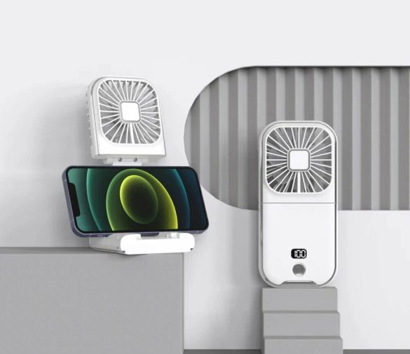 Обзор: Портативный вентилятор F30 Pro, складной, Type-C, цифровой дисплей, 3000mAh черный