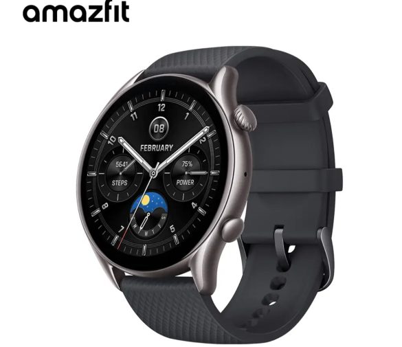 Обзор: Умные часы Amazfit GTR 4 New (A2040), черные, AMOLED, 1,45″, 480 x 480, водонепроницаемые