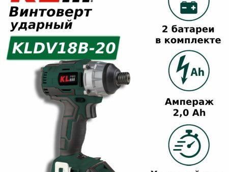 Обзор: Профессиональный ударный винтоверт бесщеточный аккумуляторный KLpro KLDV18B-20 (18 В / 2,0 Ач)