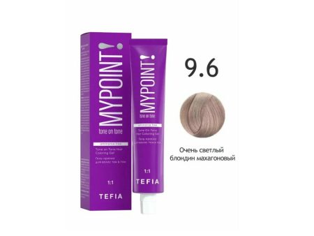 Обзор: Tefia Mypoint гель-краска для волос Tone On Tone, 9.6 очень светлый блондин махагоновый, 60 мл