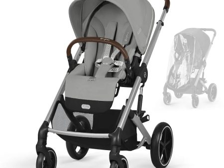 Обзор: Прогулочная коляска Cybex Balios S Lux, цвет Stone Grey SLV RC / 2025 (Серый), артикул производителя 524002459