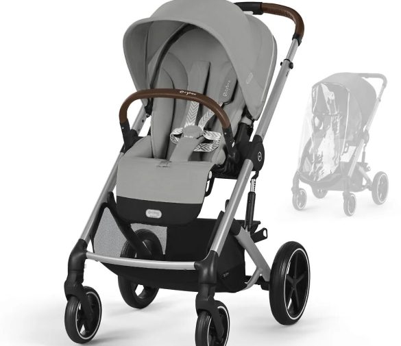 Обзор: Прогулочная коляска Cybex Balios S Lux, цвет Stone Grey SLV RC / 2025 (Серый), артикул производителя 524002459