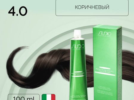 Обзор: Крем-краска для волос с экстрактом женьшеня и рисовыми протеинами Kapous Studio Professional, 4.0 коричневый, 100 мл