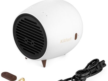 Обзор: Тепловентилятор Kitfort KT-2711, мощность 0.5 кВт, механическое управление, белый