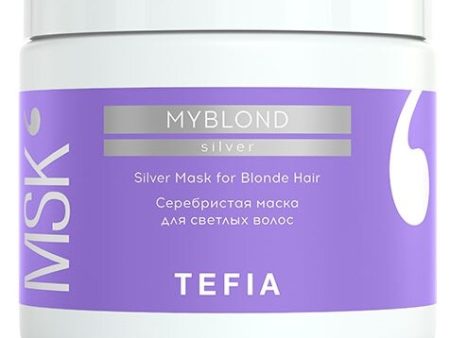 Обзор: Tefia Myblond Silver Серебристая маска для светлых волос, 500 г, 500 мл, банка