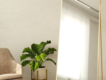 Обзор: Напольное зеркало в алюминиевой раме Market.House 160х60 см. Золото