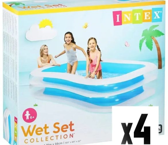 Обзор: Надувной бассейн Swim Center Family Pool 262x175x56см 4 шт.