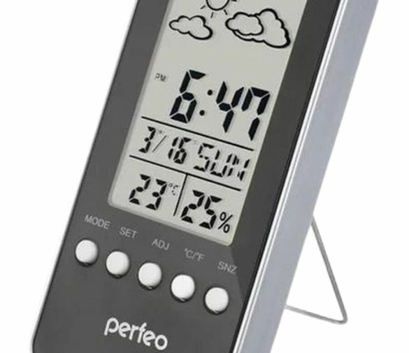 Обзор: Часы-метеостанция PERFEO Window PF-S002A черный 30 013 229