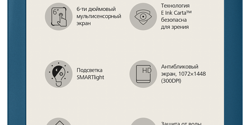 Новый PocketBook 632 Aqua