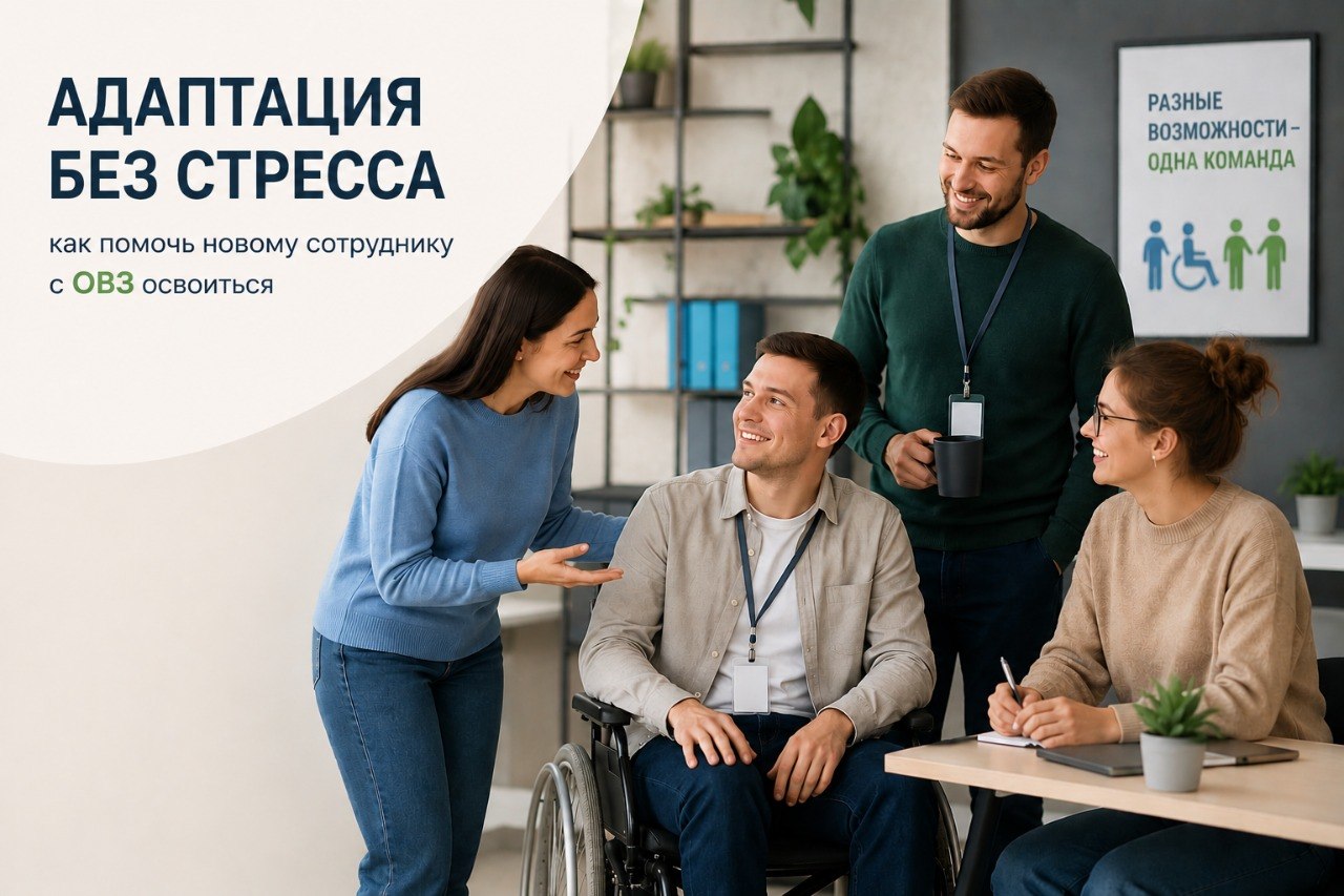 Без барьеров и суеты: первые дни нового коллеги с ОВЗ