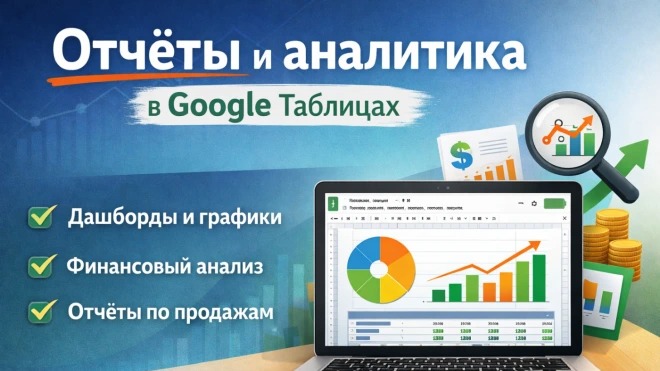 Сделаю бизнес-аналитику и отчёты в Google Таблицах