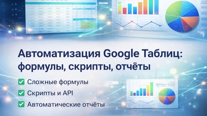 Автоматизирую Google Таблицы: формулы, скрипты, отчёты