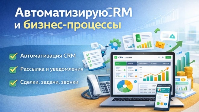 Автоматизирую CRM и бизнес-процессы
