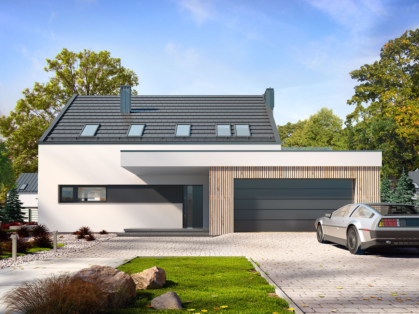 Проект двухэтажного дома из газобетона Nela — фото 1